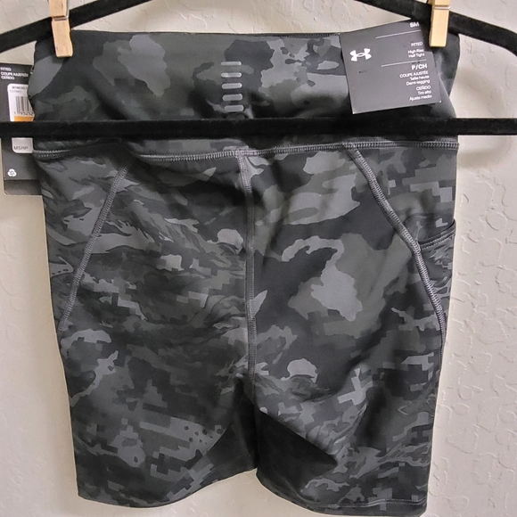 🆕️ Under Armour Fly Fast 3.0 Half Tights Black Grey Camo - Picture 5 of 12